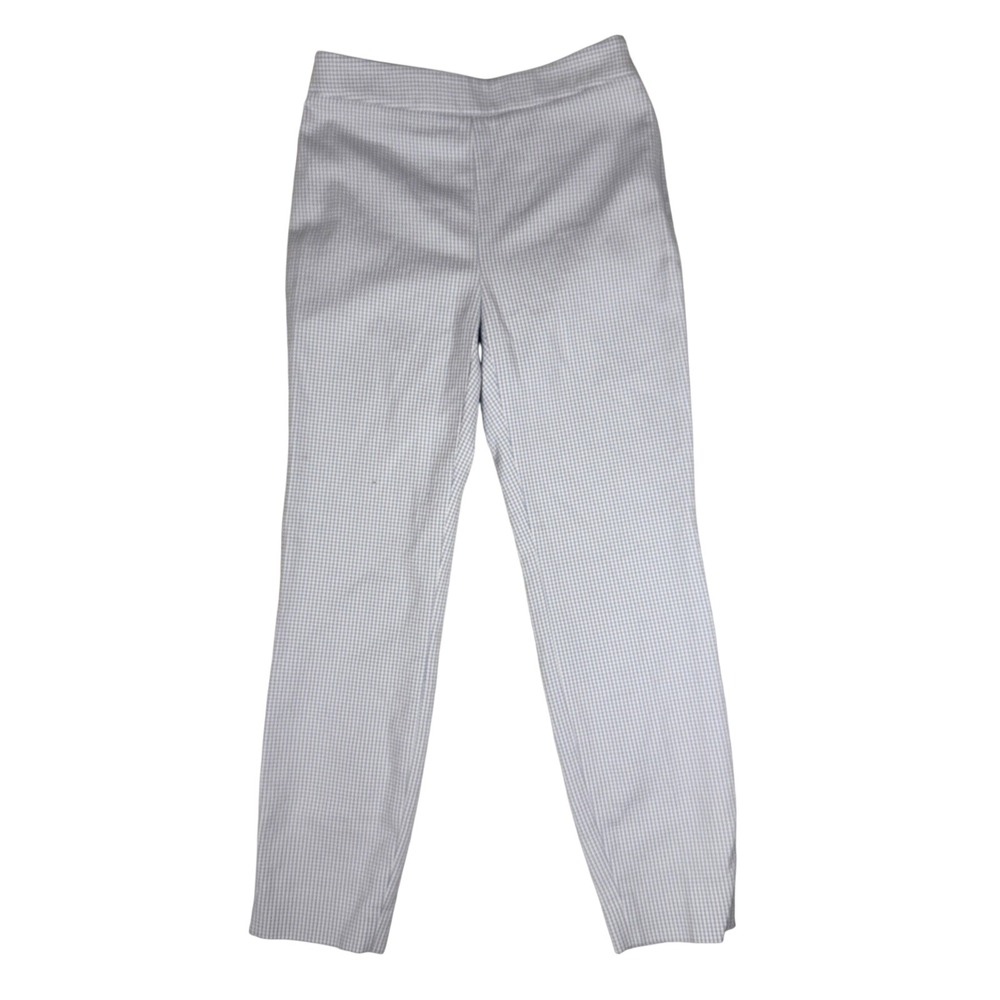 Antonio Melani Dress Pants Gingham 2 Blue White Women Professional Workwear